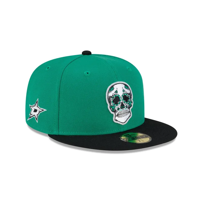 Dallas Stars Sugar Skull 59FIFTY Fitted Hat made by New Era