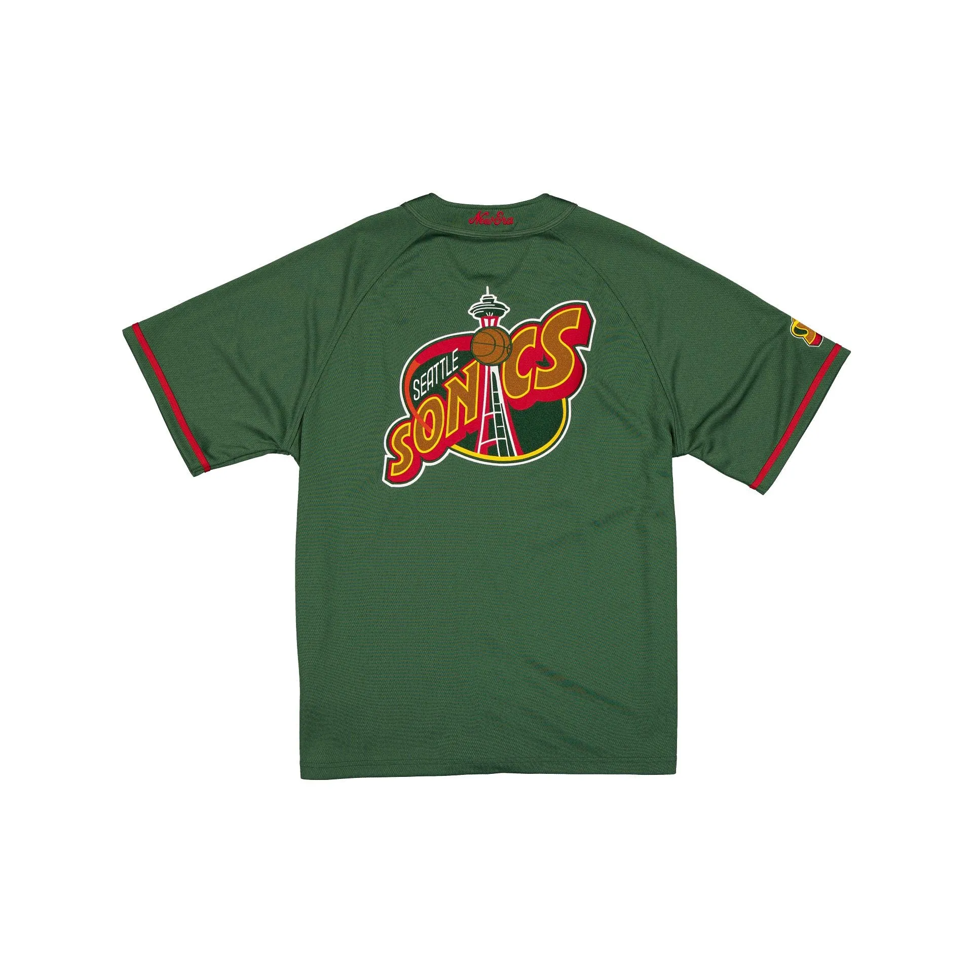 Seattle SuperSonics Hardwood Classics Green Button-Up T-Shirt sold by New Era product image thumbnail 2