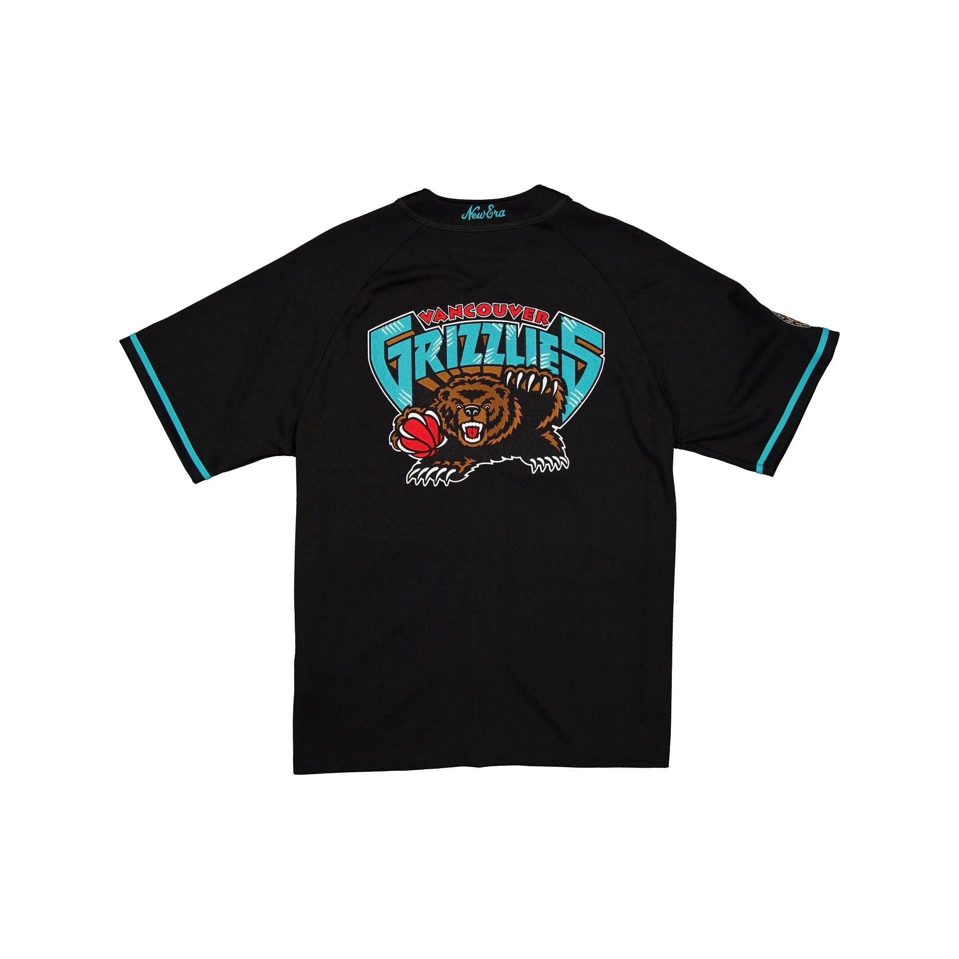 Vancouver Grizzlies Hardwood Classics Black Button-Up T-Shirt sold by New Era product image thumbnail 2