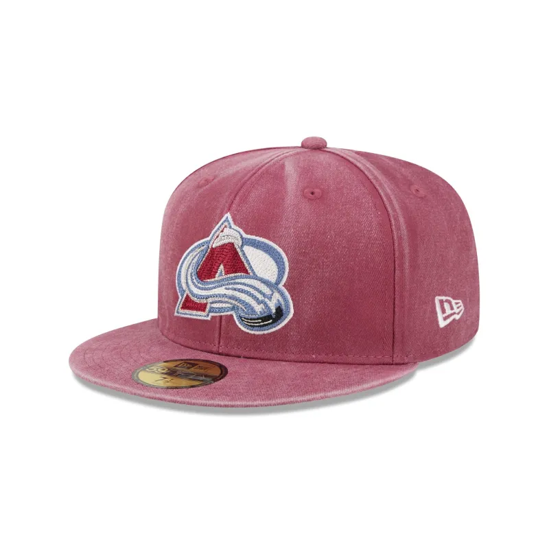 Colorado Avalanche Washed 59FIFTY Fitted Hat made by New Era