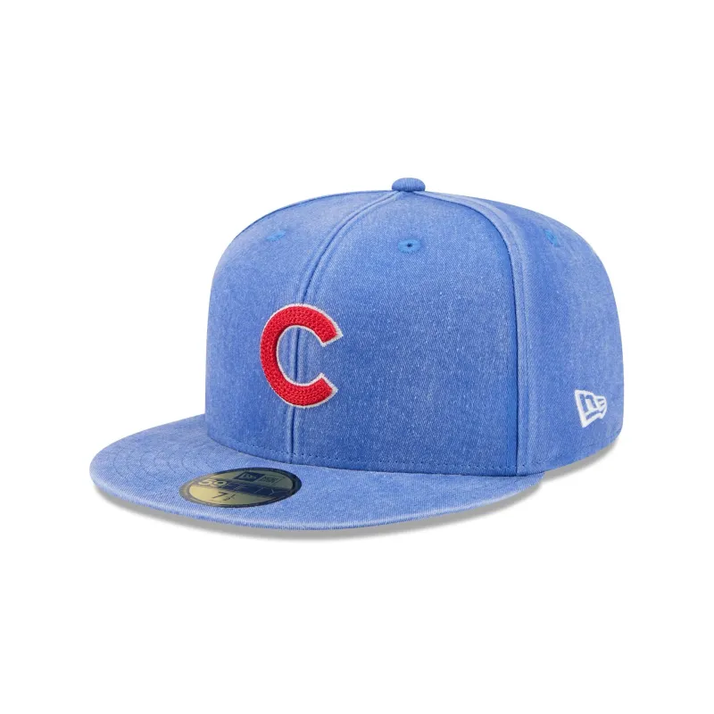 Chicago Cubs Washed 59FIFTY Fitted Hat made by New Era