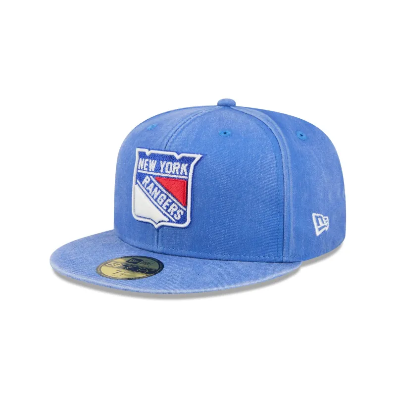 New York Rangers Washed 59FIFTY Fitted Hat made by New Era