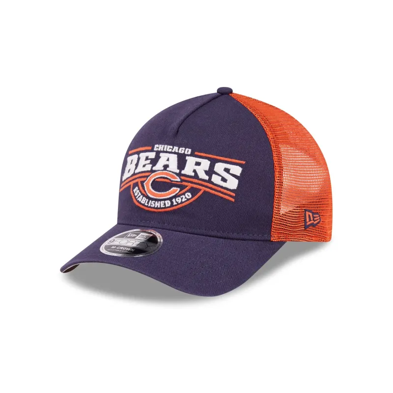 Chicago Bears Classic 9FORTY M-Crown A-Frame Trucker Hat made by New Era