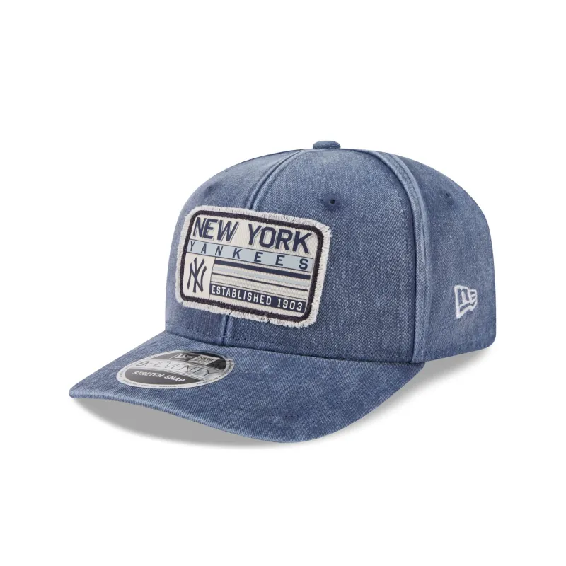 New York Yankees Faded Patch 9SEVENTY Stretch-Snap Hat made by New Era
