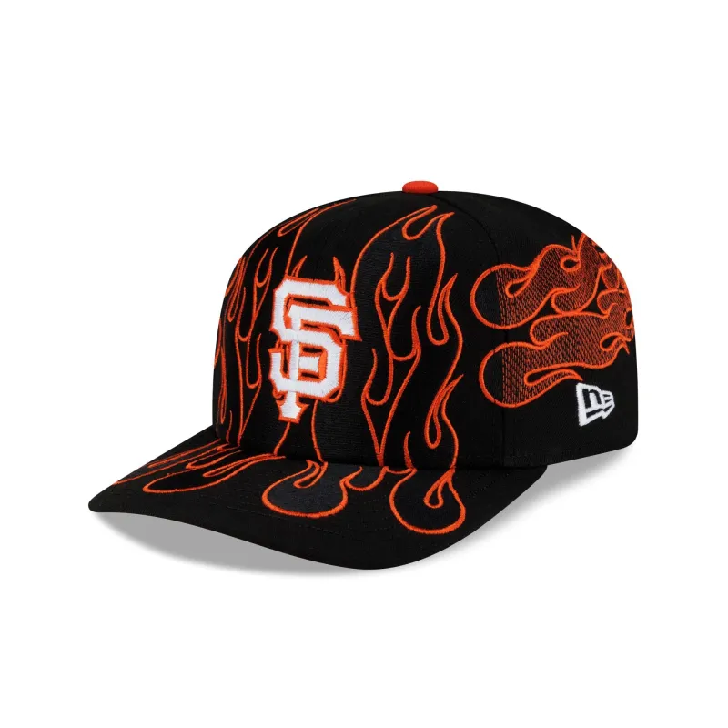 Nice Kicks x San Francisco Giants Y2K Flames 9FIFTY Original Fit Snapback Hat made by New Era