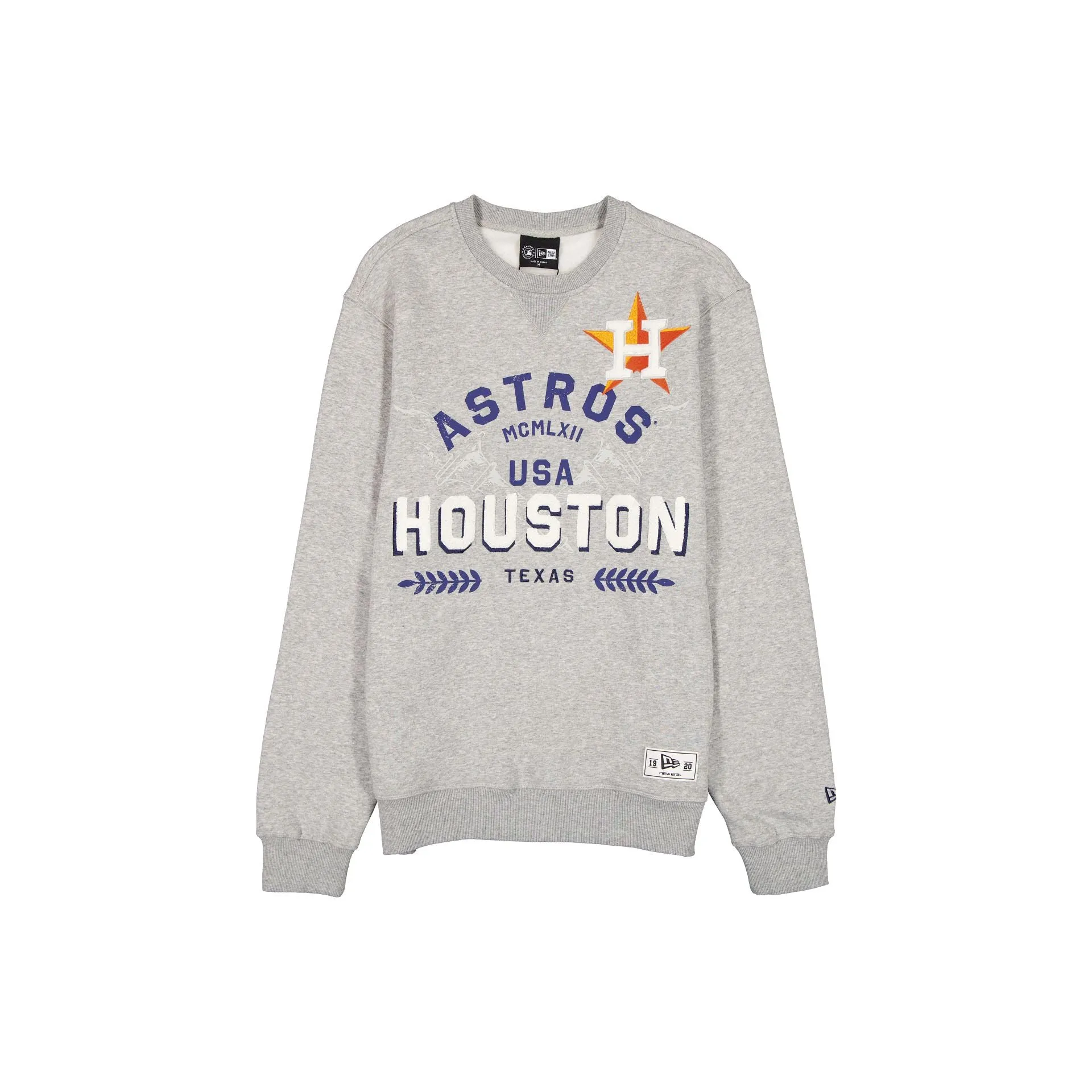 Houston Astros Laurel Heather Gray Crewneck sold by New Era