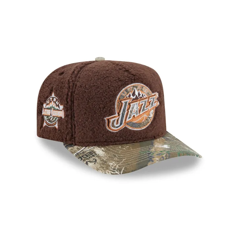 Just Caps Hardwood Classics Realtree Camo Utah Jazz 59FIFTY A-Frame Fitted Hat made by New Era