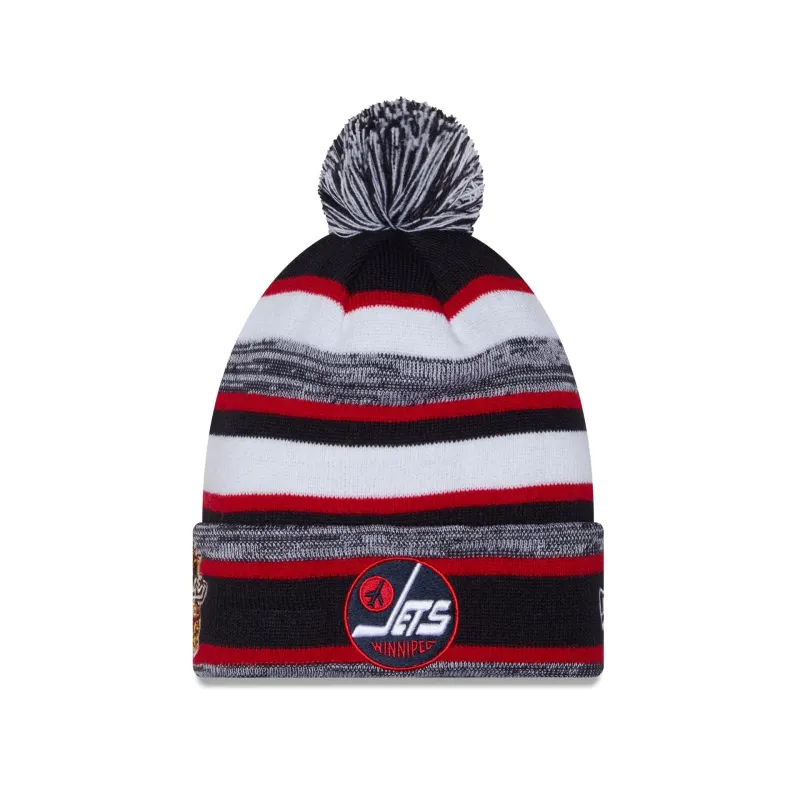 Winnipeg Jets 2026 Heritage Classic Pom Knit Hat made by New Era