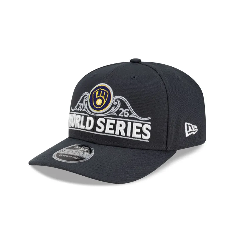 Milwaukee Brewers 2026 League Championship Series Locker Room 9SEVENTY Stretch-Snap Hat made by New Era