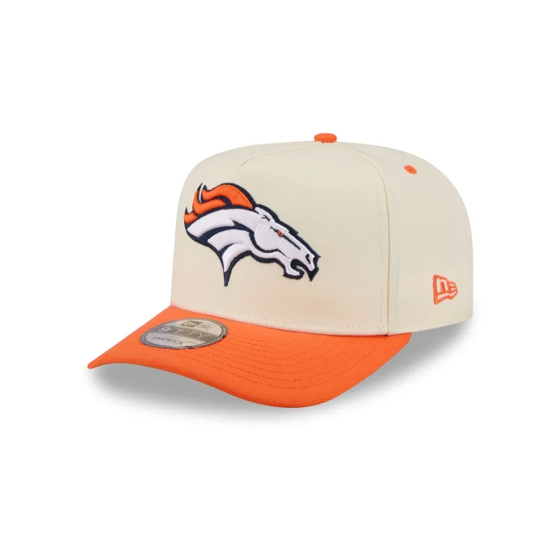 Denver Broncos Statement Back Chrome White 9FIFTY A-Frame Snapback Hat made by New Era