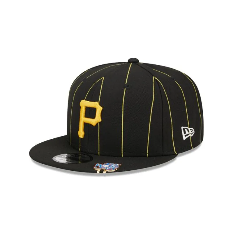 Pittsburgh Pirates Pinstripe Visor Clip 9FIFTY Snapback Hat sold by New Era