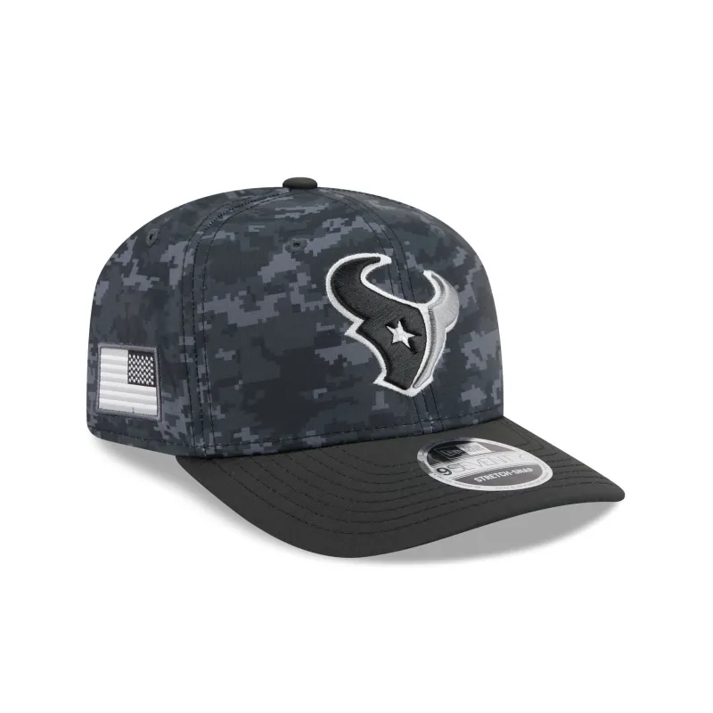 Houston Texans 2026 Salute to Service 9SEVENTY Stretch-Snap Hat made by New Era