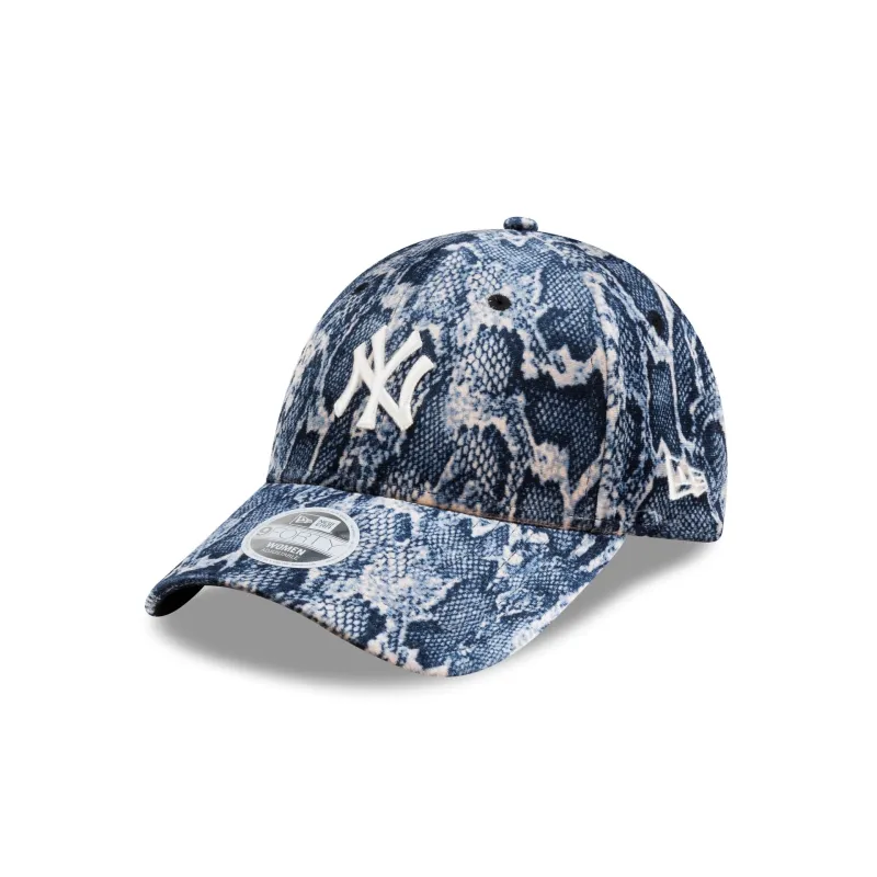 New York Yankees Snake Print Women's 9FORTY Adjustable Hat made by New Era