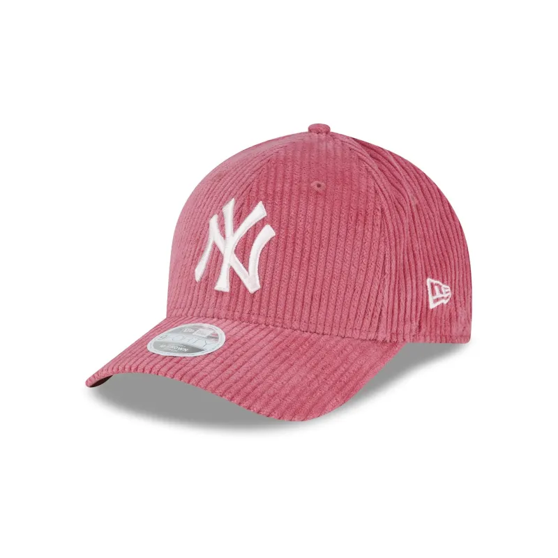 New York Yankees Chunky Cord Pink Women's 9FORTY M-Crown Adjustable Hat made by New Era