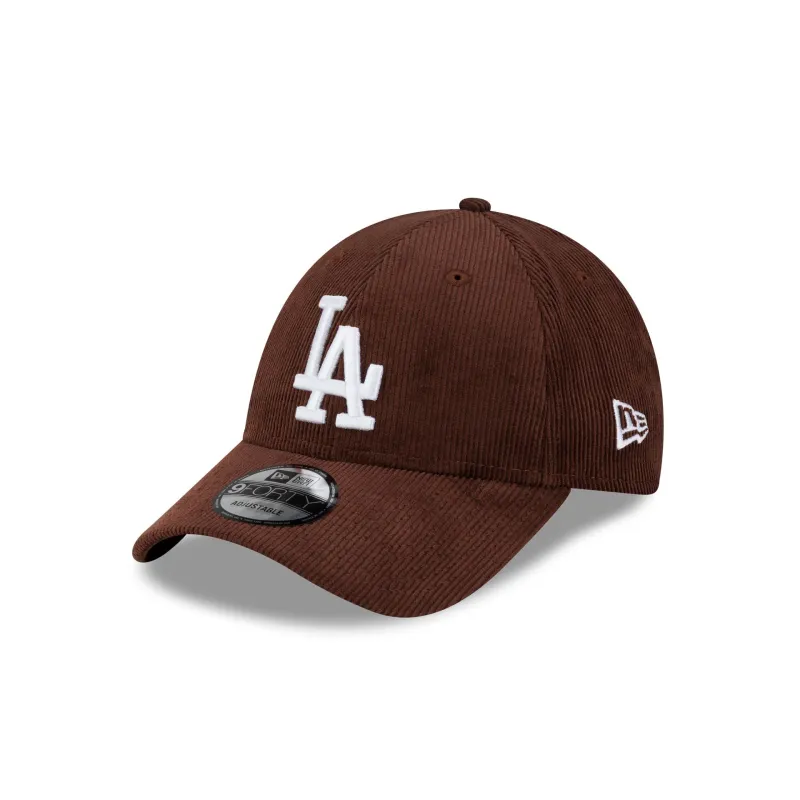 Los Angeles Dodgers Chocolate Corduroy 9FORTY Snapback Hat made by New Era