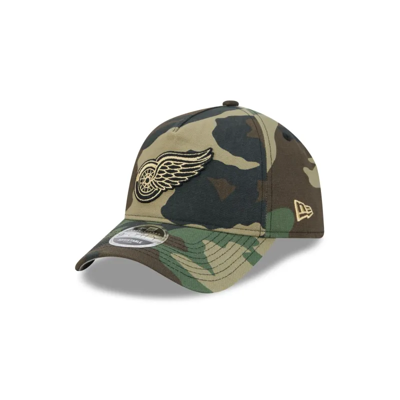 Detroit Red Wings Camo 9FORTY A-Frame Unstructured Snapback Hat made by New Era