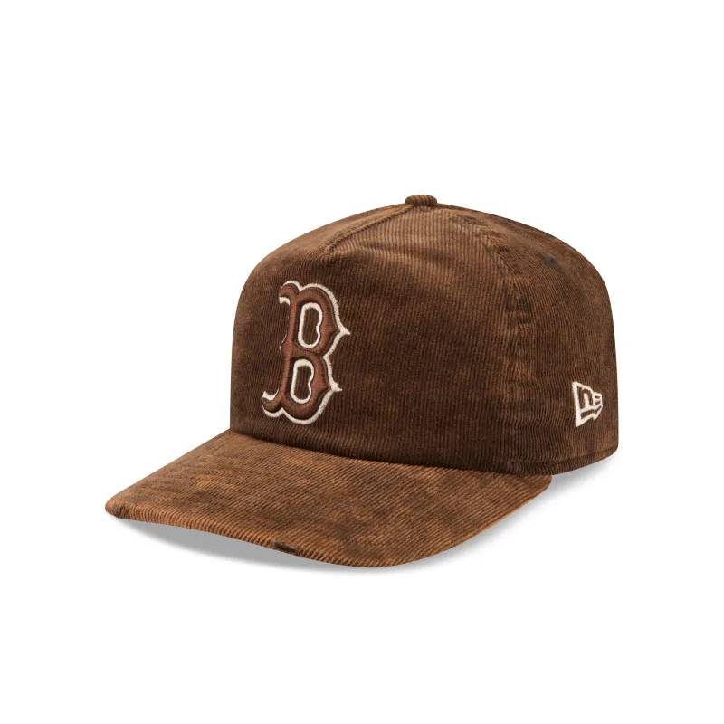 Boston Red Sox Washed Walnut Corduroy 19TWENTY Adjustable Hat made by New Era