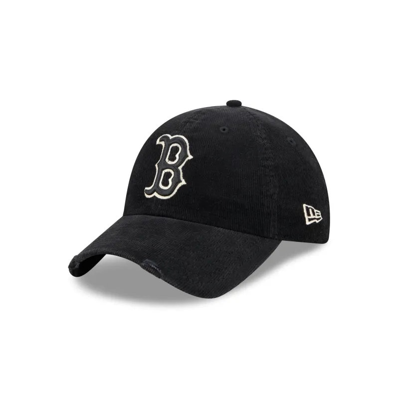 Boston Red Sox Washed Black Corduroy Casual Classic Adjustable Hat made by New Era