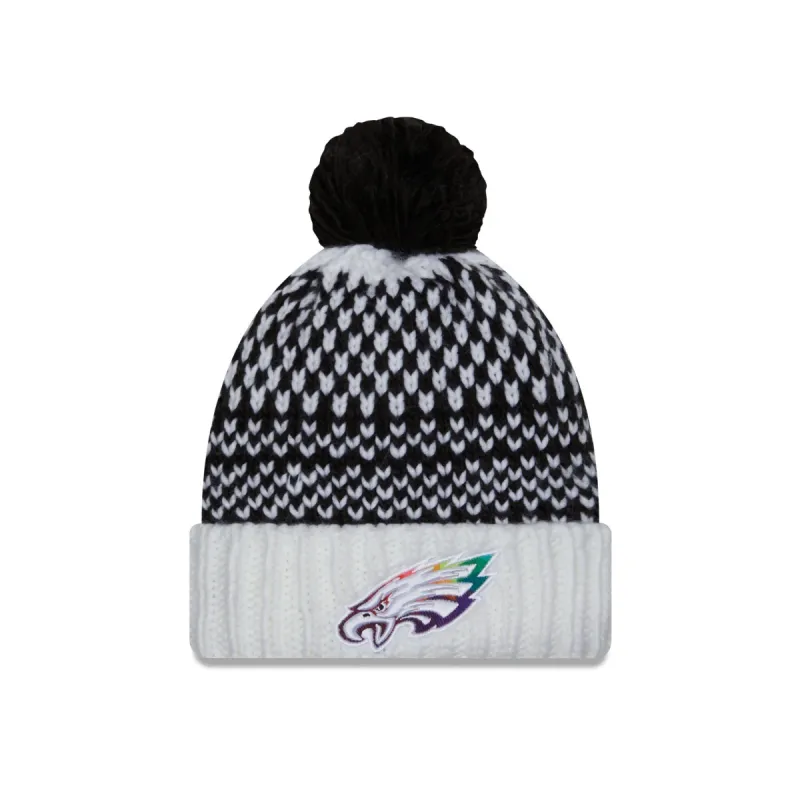 Philadelphia Eagles 2023 Crucial Catch Women's Pom Knit Hat sold by New Era