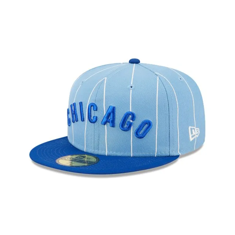 Chicago Cubs Powder Blues 59FIFTY Fitted Hat sold by New Era