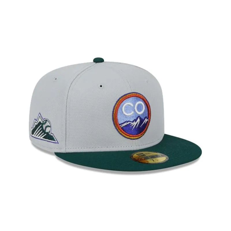 Colorado Rockies Metallic City 59FIFTY Fitted Hat sold by New Era
