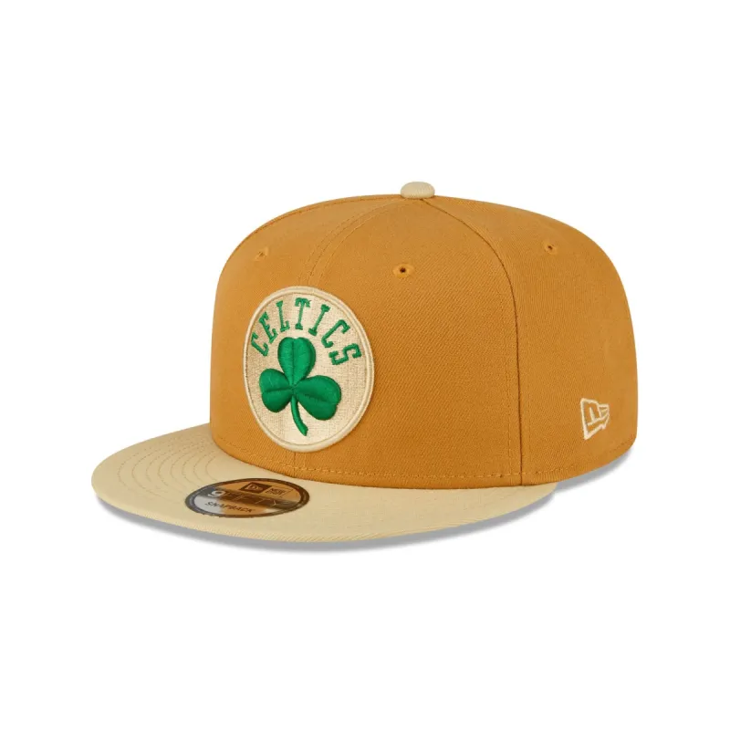 Boston Celtics Oatmeal 9FIFTY Snapback Hat sold by New Era