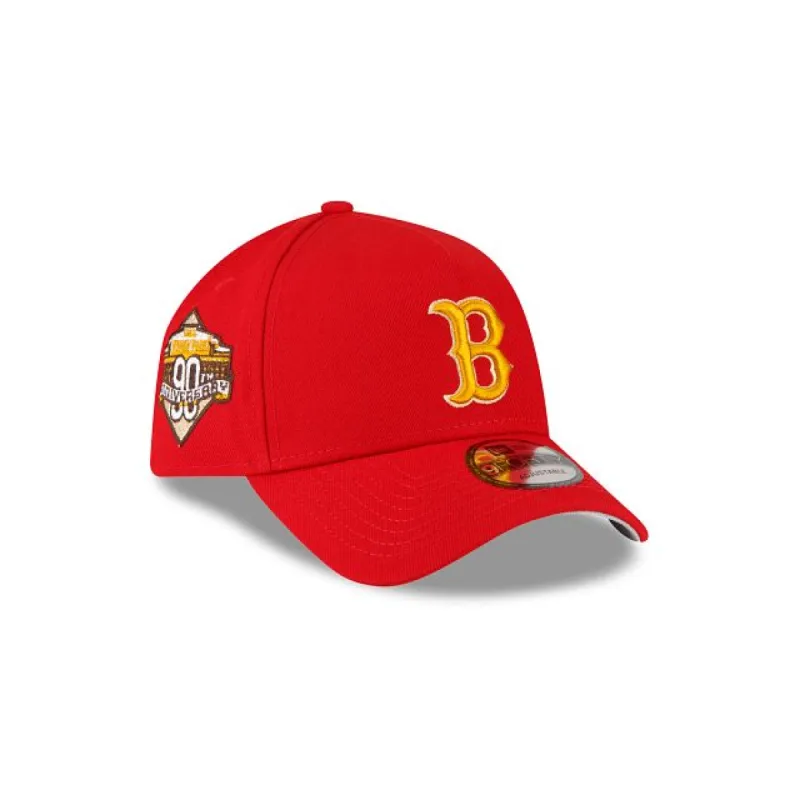 Boston Red Sox Gold Logo 9FORTY A-Frame Snapback sold by New Era