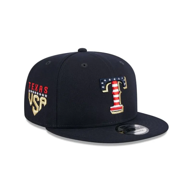 Texas Rangers Independence Day 2023 9FIFTY Snapback Hat sold by New Era
