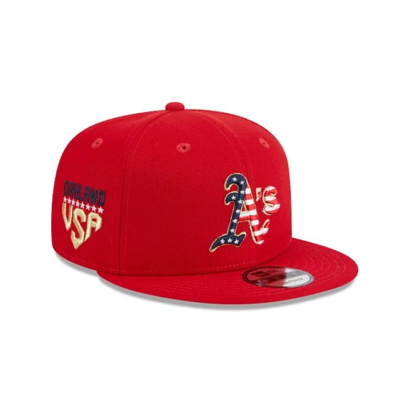 Oakland Athletics Independence Day 2023 9FIFTY Snapback Hat sold by New Era