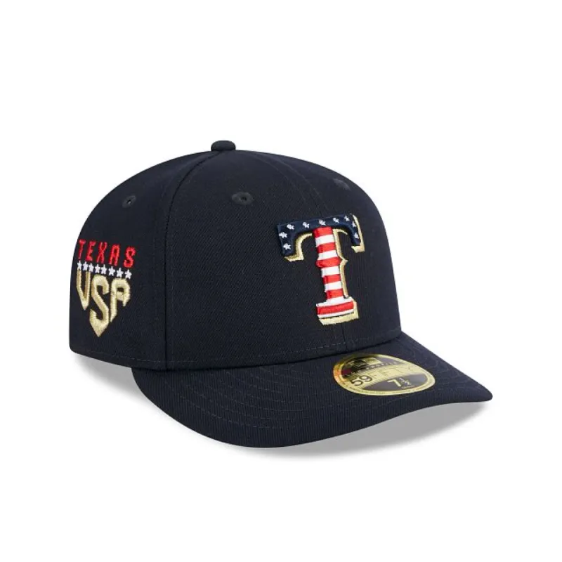 Texas Rangers Independence Day 2023 Low Profile 59FIFTY Fitted Hat sold by New Era