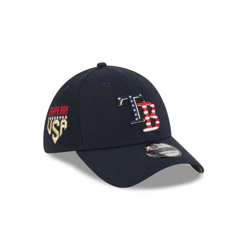 Tampa Bay Rays Independence Day 2023 39THIRTY Stretch Fit Hat sold by New Era