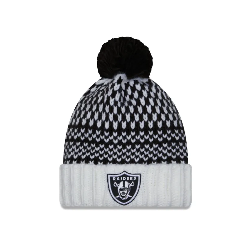 Las Vegas Raiders 2023 Crucial Catch Women's Pom Knit Hat sold by New Era