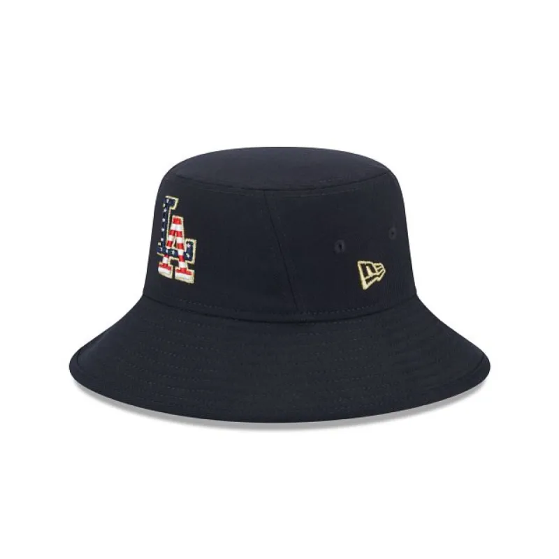 Los Angeles Dodgers Independence Day 2023 Stretch Bucket Hat sold by New Era