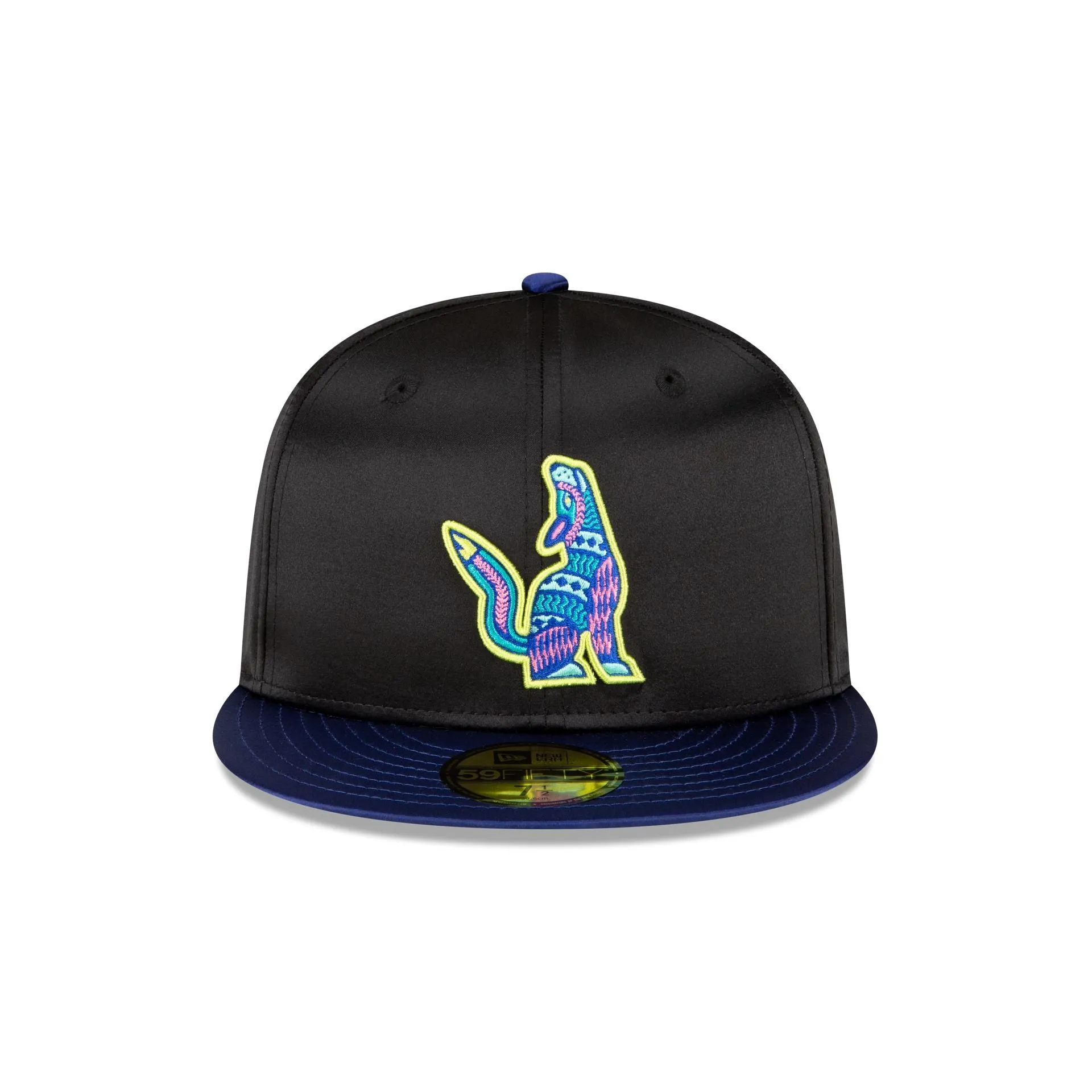 Hillsboro Hops Black Satin 59FIFTY Fitted Hat sold by New Era product image thumbnail 2