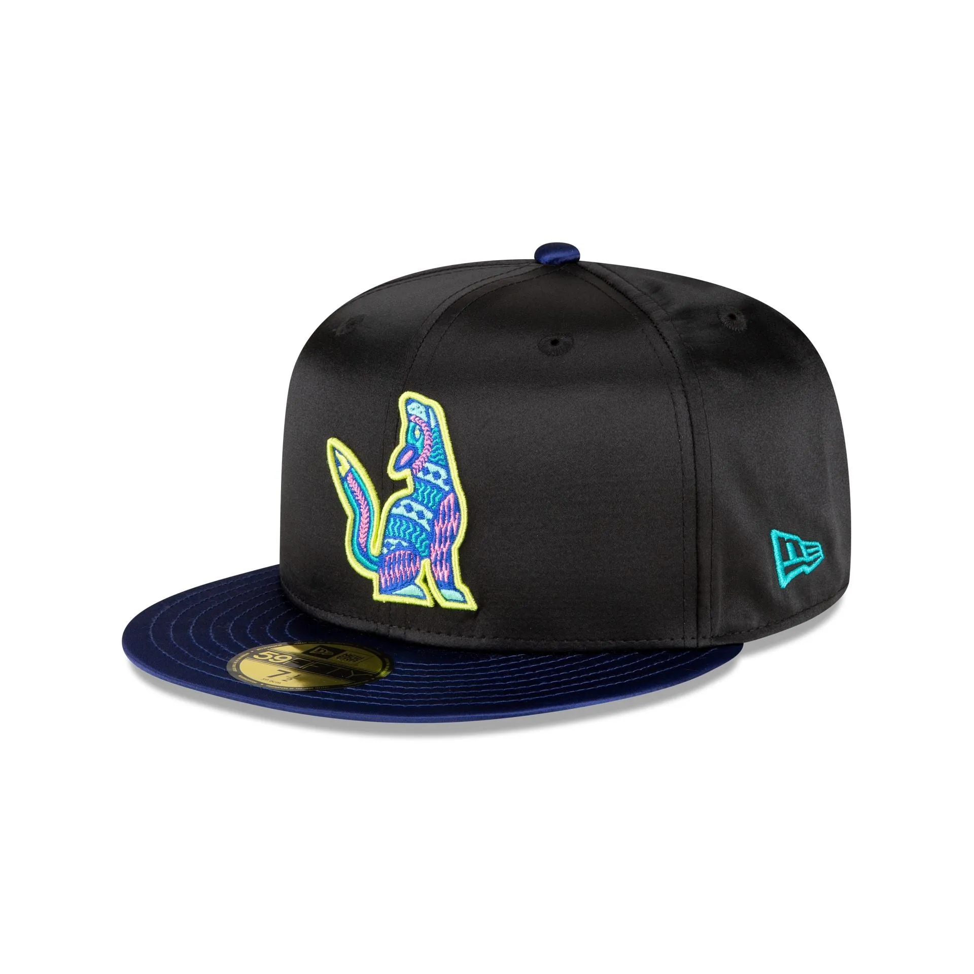 Hillsboro Hops Black Satin 59FIFTY Fitted Hat sold by New Era product image thumbnail 3