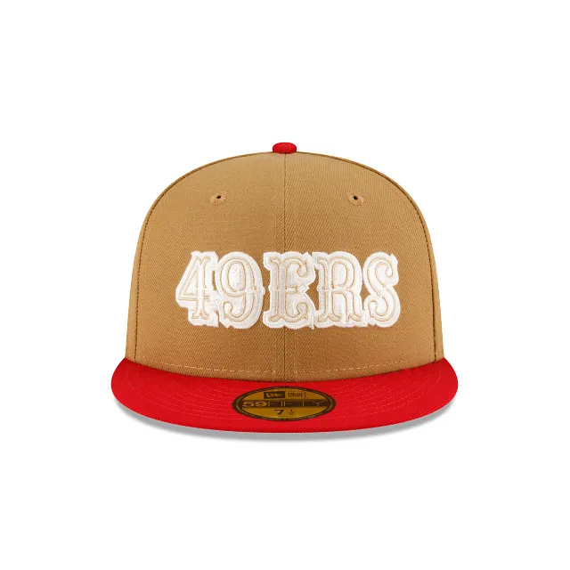 San Francisco 49ers Ivory Wheat 59FIFTY Fitted Hat sold by New Era product image thumbnail 2