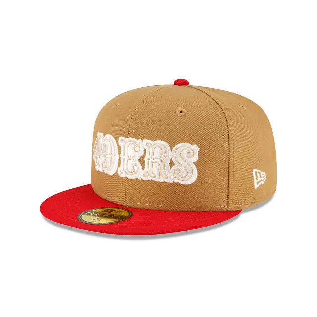 San Francisco 49ers Ivory Wheat 59FIFTY Fitted Hat sold by New Era product image thumbnail 3