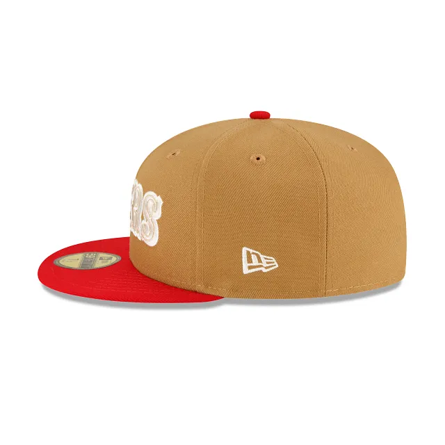 San Francisco 49ers Ivory Wheat 59FIFTY Fitted Hat sold by New Era product image thumbnail 5