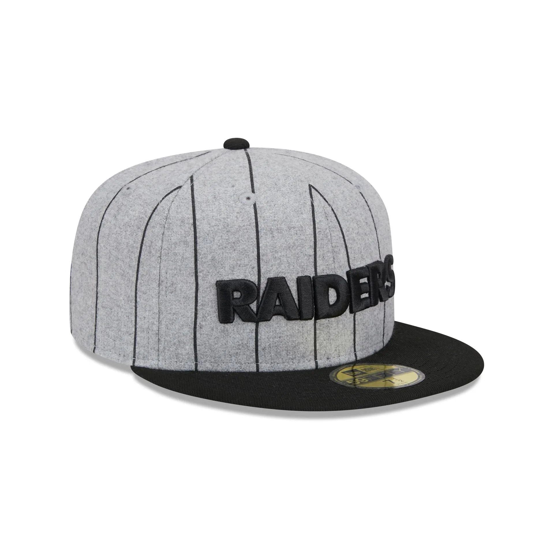 Las Vegas Raiders Heather Pinstripe 59FIFTY Fitted Hat sold by New Era product image thumbnail 3