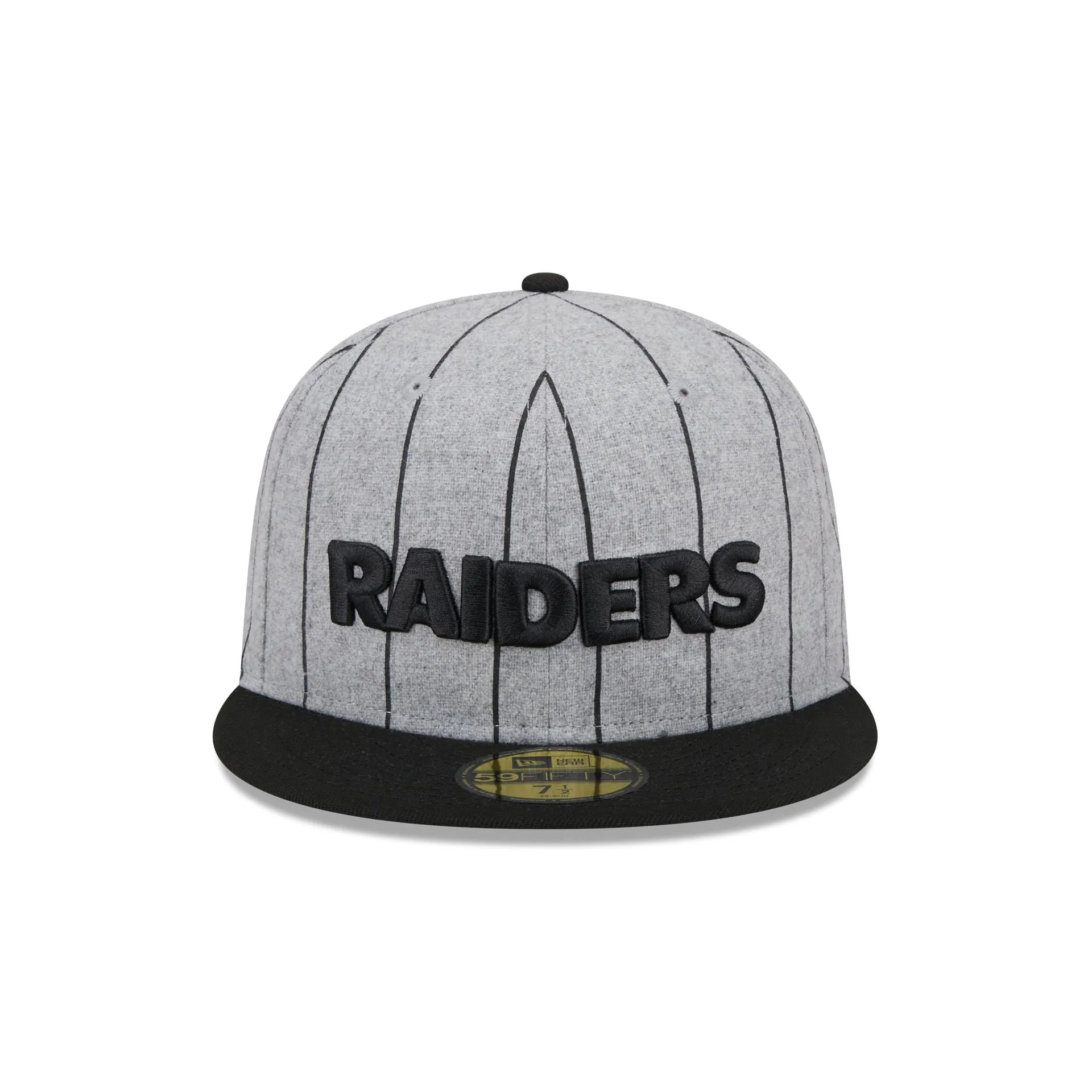 Las Vegas Raiders Heather Pinstripe 59FIFTY Fitted Hat sold by New Era product image thumbnail 2