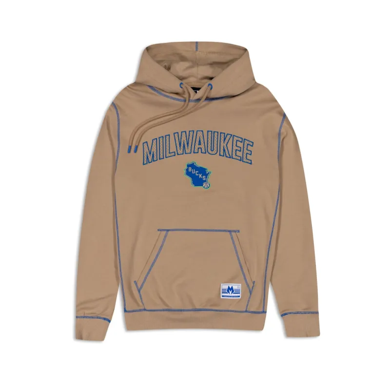 Milwaukee Bucks 2023 City Edition Tan Hoodie sold by New Era