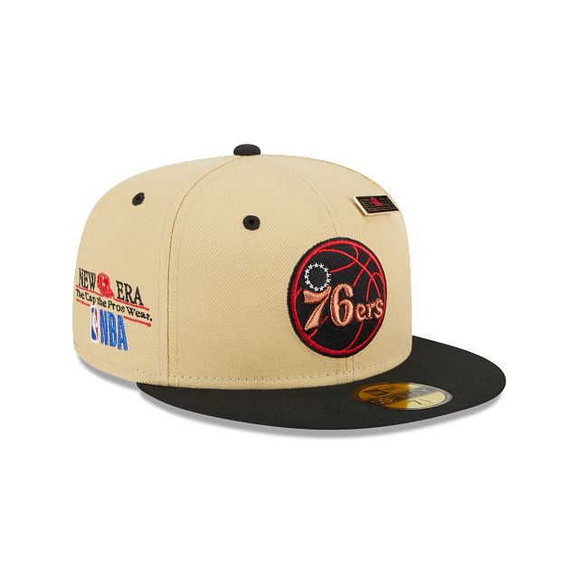 Philadelphia 76ers Tan 59FIFTY Fitted Hat sold by New Era