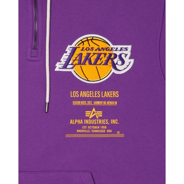 Alpha Industries X Los Angeles Lakers Zipper Hoodie sold by New Era product image thumbnail 3