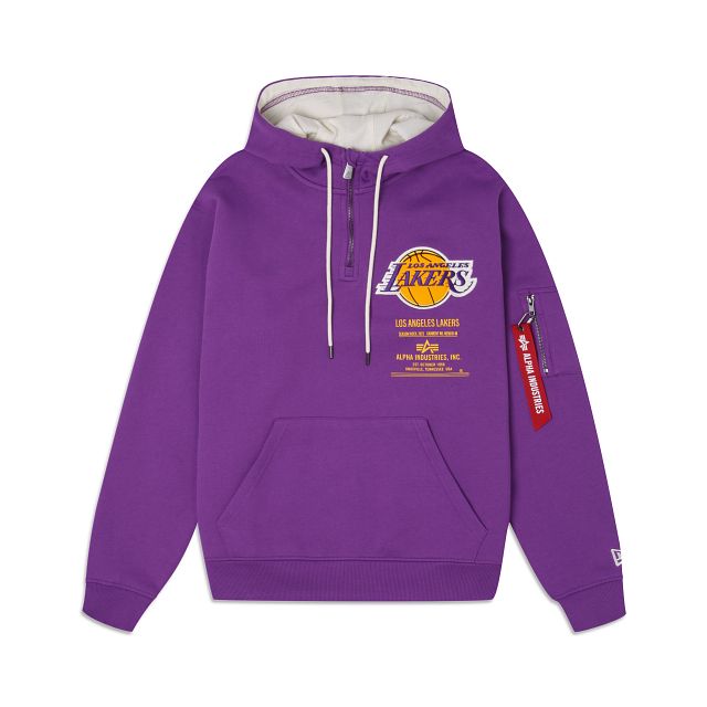 Alpha Industries X Los Angeles Lakers Zipper Hoodie sold by New Era