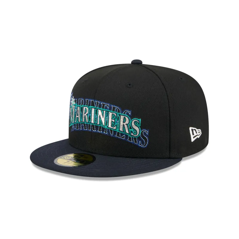 Seattle Mariners Shadow Stitch 59FIFTY Fitted Hat sold by New Era