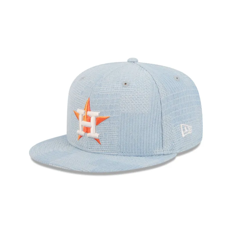 Houston Astros Denim Patchwork 9FIFTY Snapback Hat sold by New Era