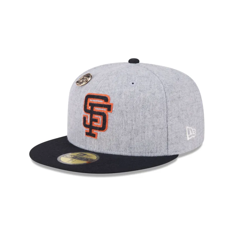 San Francisco Giants 70th Anniversary Gray 59FIFTY Fitted Hat sold by New Era