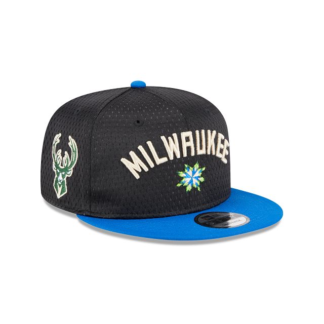 Milwaukee Bucks Mesh Crown 9FIFTY Snapback Hat sold by New Era