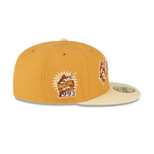 Just Caps Tan Tones Miami Marlins 59FIFTY Fitted Hat sold by New Era