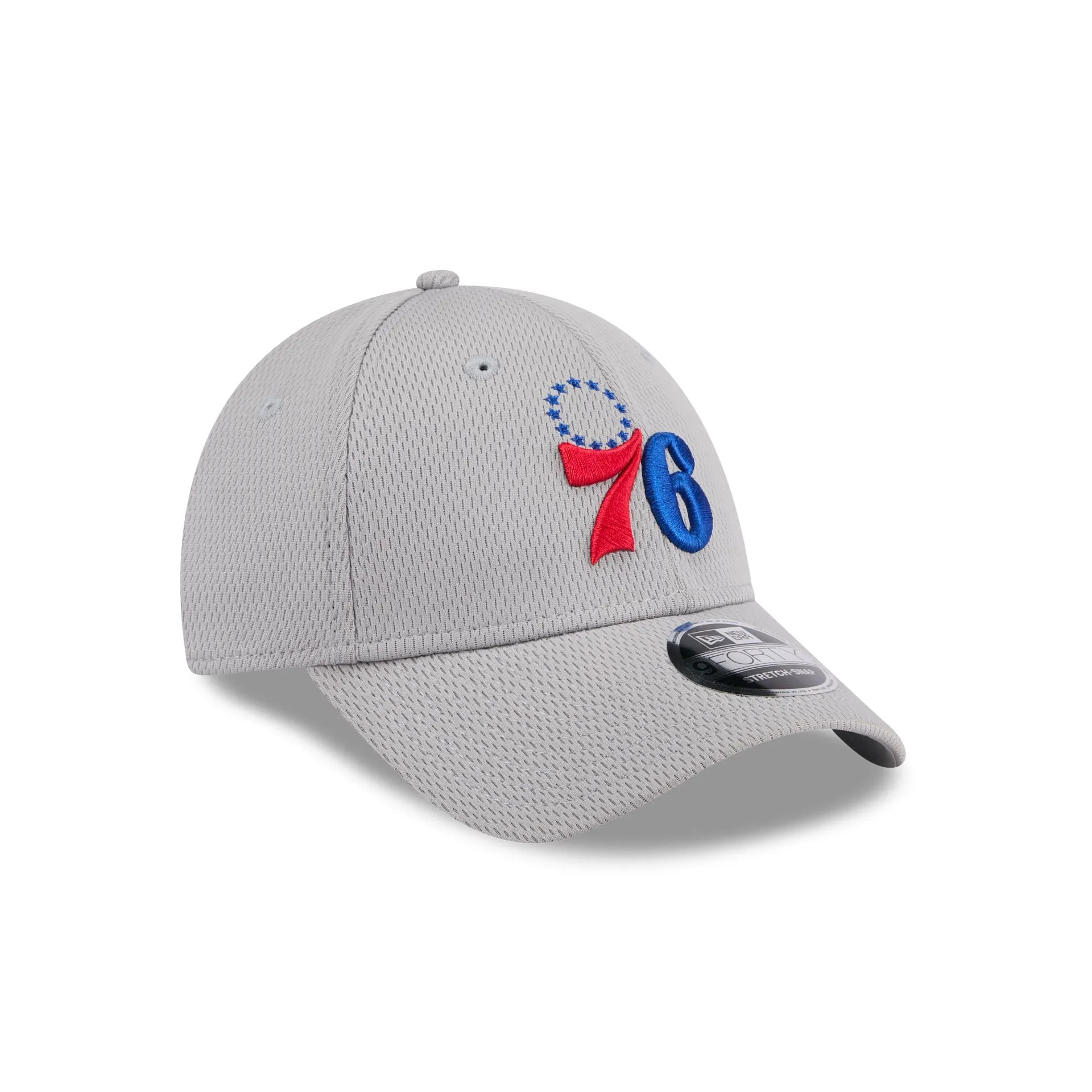 Philadelphia 76ers Gray 9FORTY Stretch-Snap Hat sold by New Era product image thumbnail 3